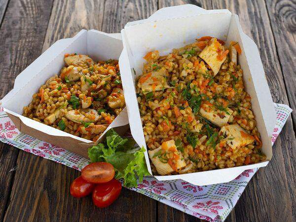 Бар здоровых привычек - Ланч №21 Плов из булгура с курицей