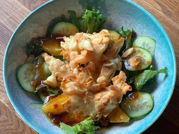 Sw bar - Креветки с хрустящим миндалем