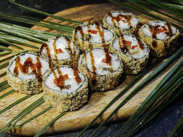 Огонёк - Жареный ролл Унаги темпура