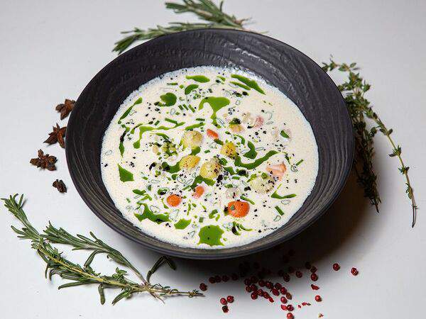 Холодец - Суп сливочный рыбный