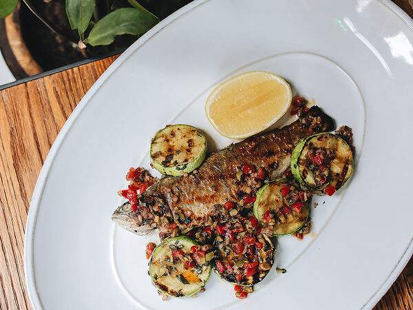 Сыроварня - Форель с кабачком на углях