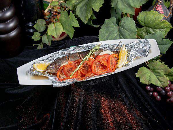 На дровах - Форель по-грузински