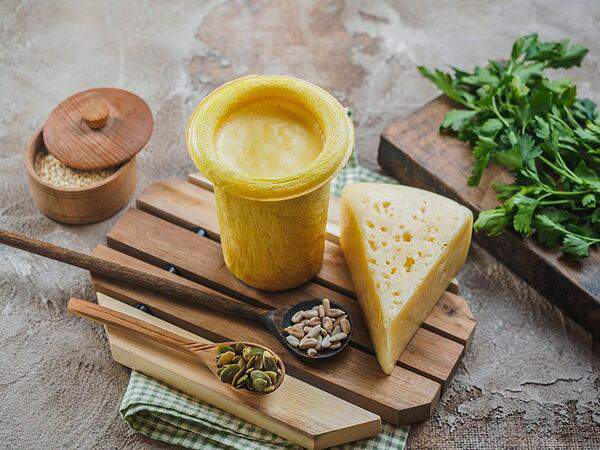 Супстанция - Сырный крем-суп в съедобном стакане