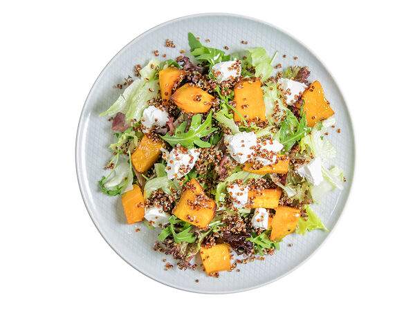 Мандарин - Микс-салат с сезонной тыквой и киноа