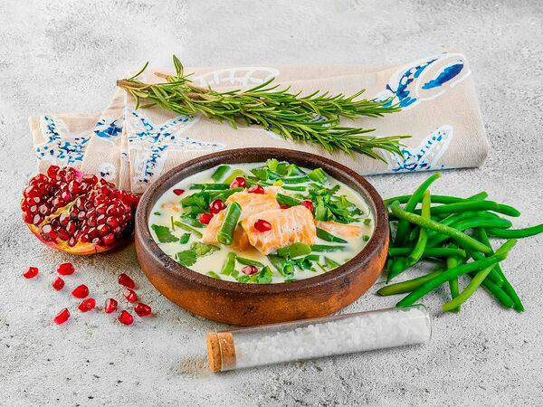 Хинкальная Кацо - Лосось в сливочно-сырном соусе