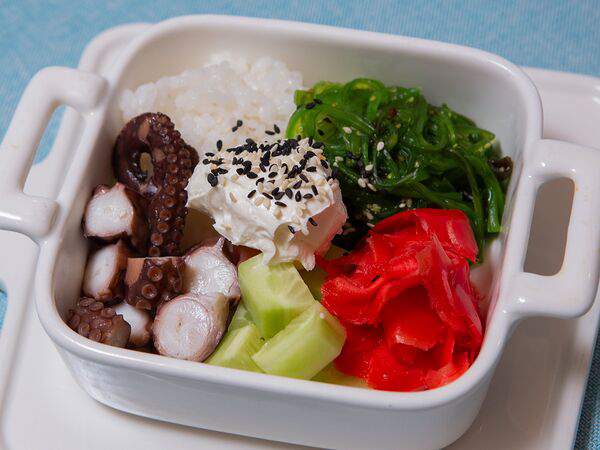 Акварель - Поке с осьминогом