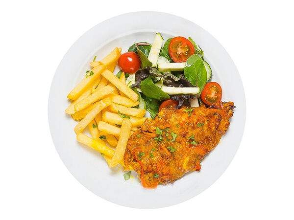 ILunch - Стейк из cвинoй шеи запеченая с сыром