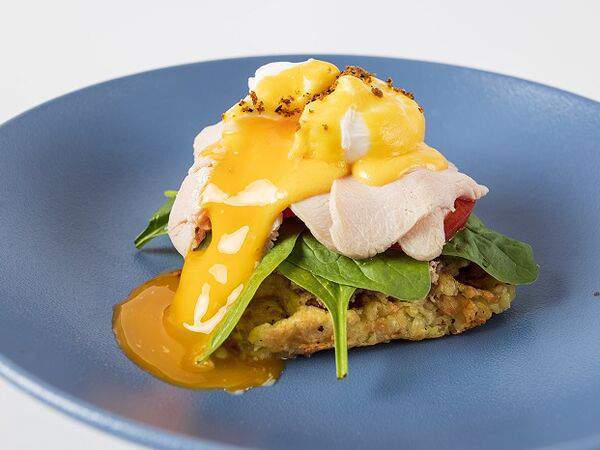 Инжир - Картофельные вафли с индейкой