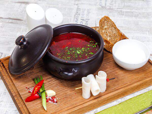 Ресторан фазенда - Фирменный борщ Фазенда