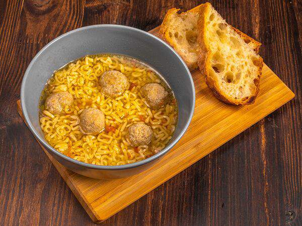 Crazy Brothers - Суп с яичной лапшой и куриными фрикадельками