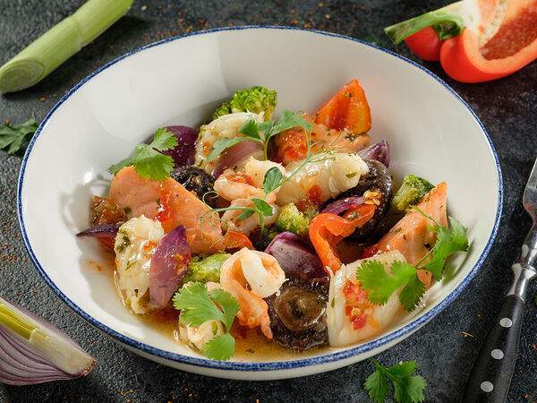 Япона мама - Морепродукты с овощами