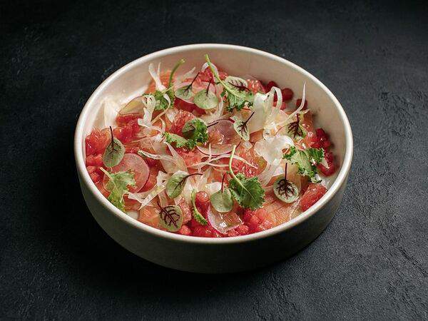 Цукини - Севиче из слабосоленого лосося