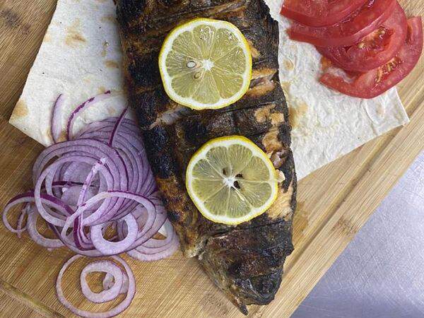 Шашлык мангал - Сибас на углях