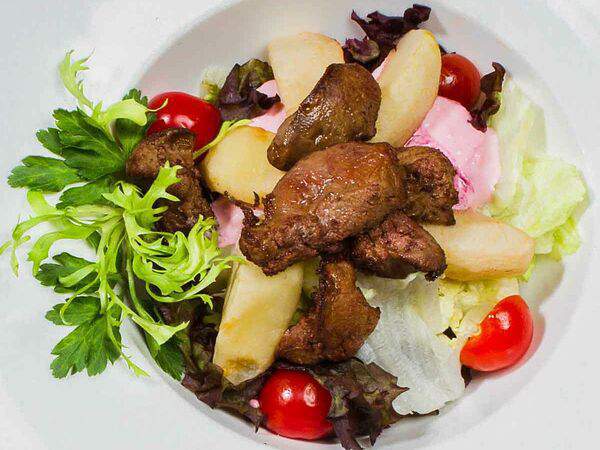 Parkking - Теплый салат с печенью