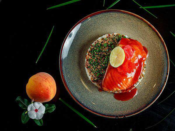 Лето - Стейк из лосося в азиатском стиле