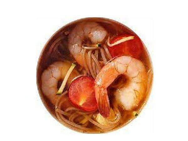 Poke Bowl - Гавайский суп Саймин с креветками