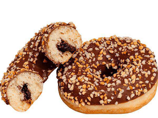 Хлебофф и Булкин - Донат с шоколадно-ореховой начинкой