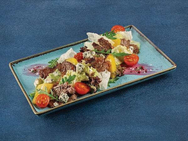 Пицца Пи - Мясной салат с сыром монт блю