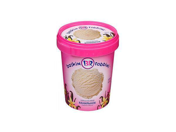 Баскин Роббинс, мороженое - Кварта Ванильное
