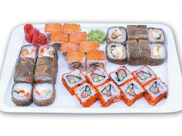 Угли - Ассорти с горячими роллами