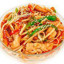 Самые Японские Суши - Вок лапша удон с курицей