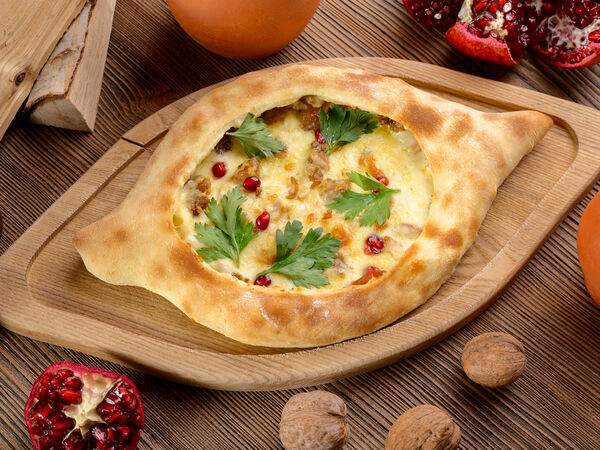 Пури-пури - Хачапури с куриным филе и сыром