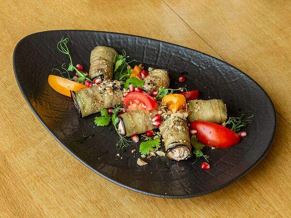 Победа - Рулетики из баклажанов с мягким сыром, грецким орехом и кинзой