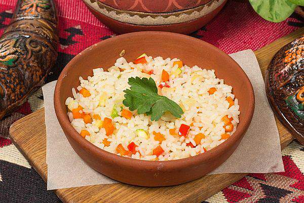 Мушмула - Рис с овощами