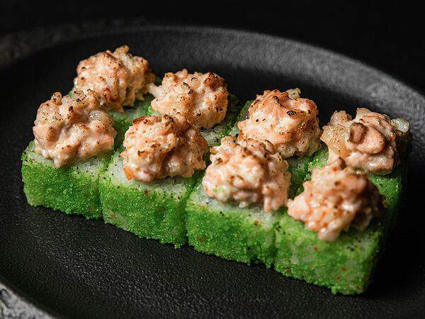 Рога лося - Лотос с лососем и тигровой креветкой