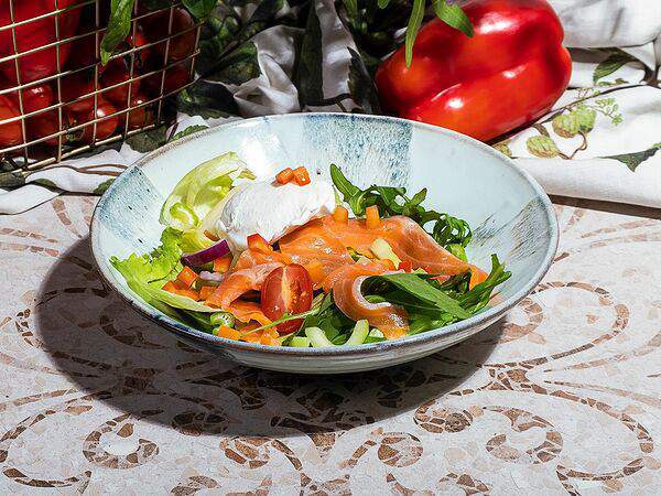 Перчини - Салат с сёмгой