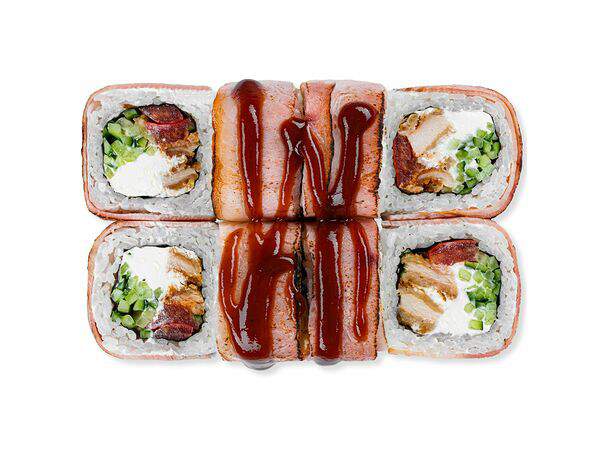 Белый рис - Чикен Бекон