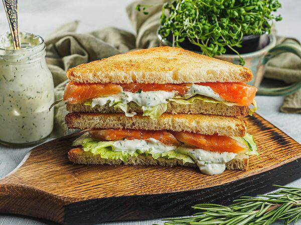 Тюбетей - Сэндвич с семгой