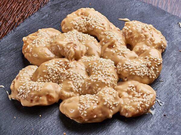 Crazy Brothers - Мини-креветки в соусе терияки с кунжутом