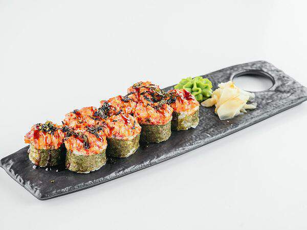 Azia House Intourist - Запеченный ролл тунец тобико