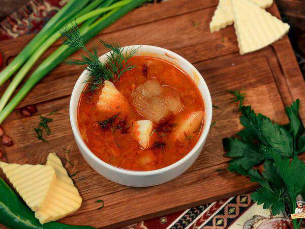 Шашлычный двор - Суп-хашлама с бульоном