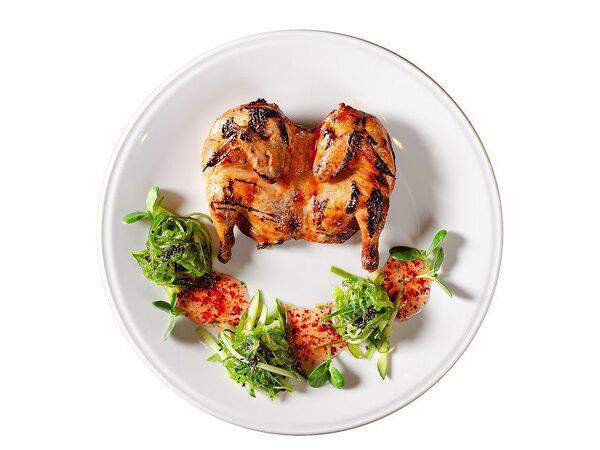 Гриль бутыль - Цыпленок-корнишон с огуречным соусом