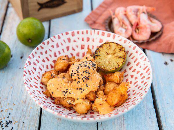 Fish Box - Попкорн из креветок с соусом чили