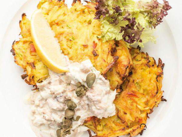 Фёст на Первомайской - Овощные оладьи с тунцом