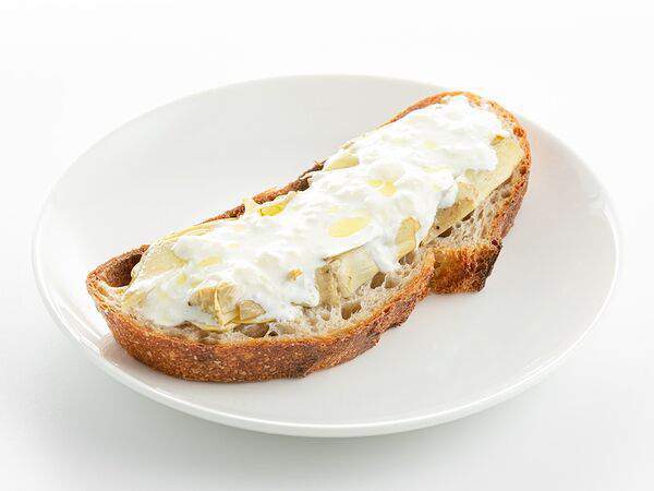 Zelenoe Bistro - Тартин, артишок, страчателла