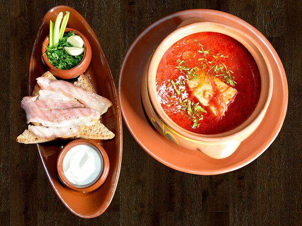 Трактиръ - Борщ украинский с гренками