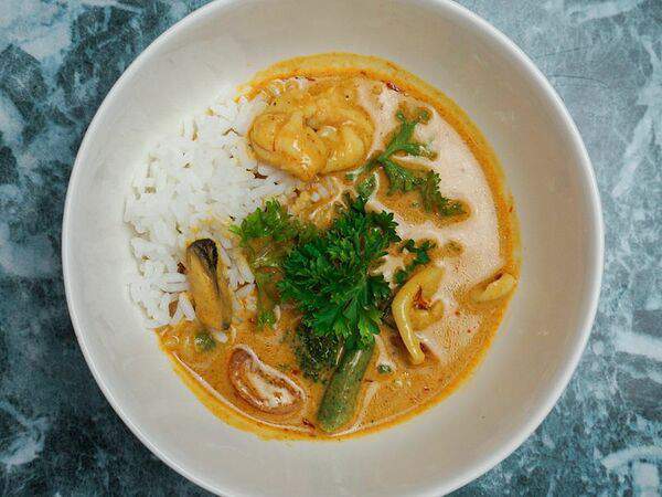 Бутик вкусной еды - Карри морепродукты