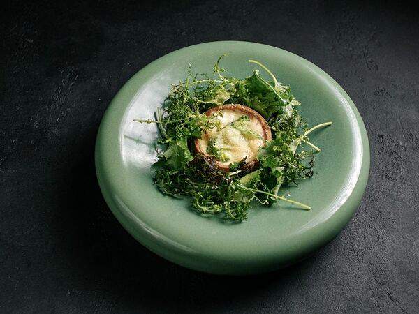 Цукини - Тёплый киш с лососем, брокколи и сыром моцарелла