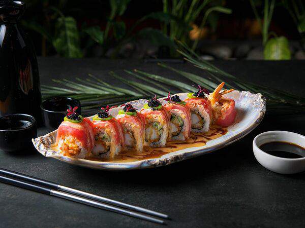 Эбби Noodles & Sushi Bar - Ролл с тунцом и крабом