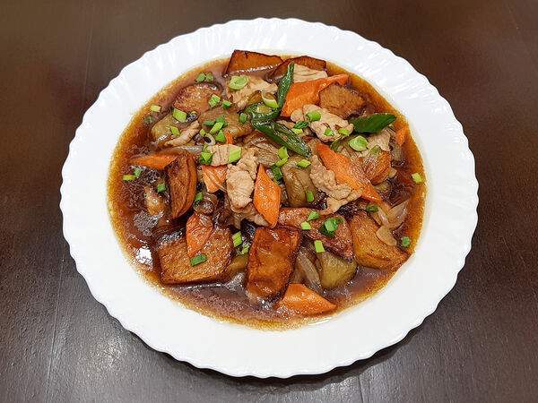 Аян - Жареные баклажаны с картофелем