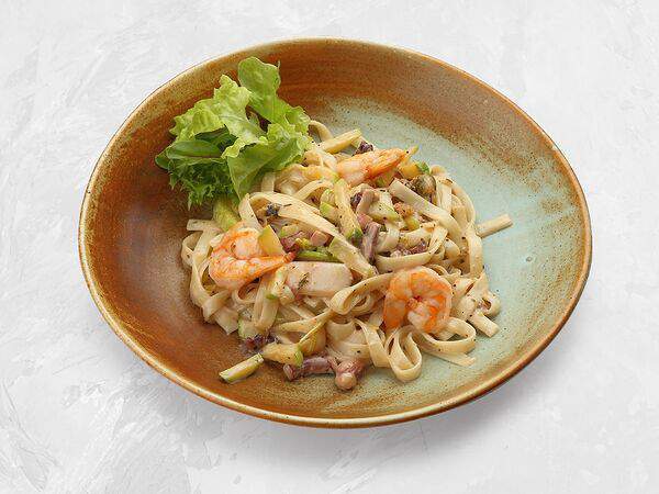 Нэцкэ - Морепродукты в сливочном соусе