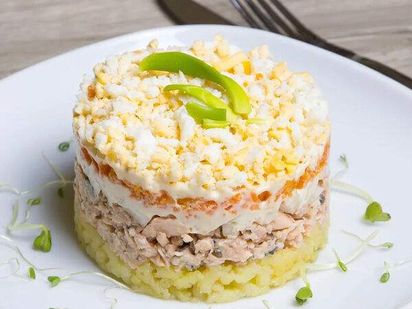 Сковородка - Салат Мимоза