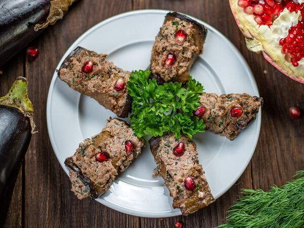 Хинкали & Хачапури - Баклажаны с орехами