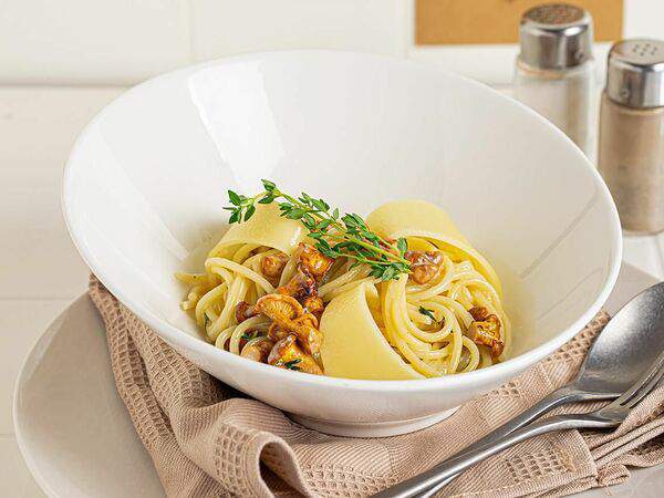 Travelers coffee - Паста с лисичками