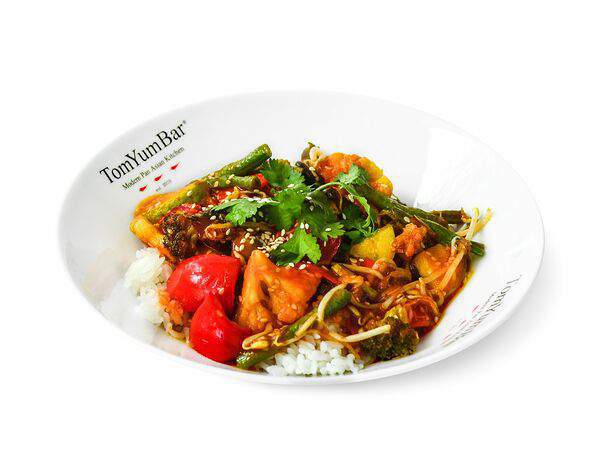 TomYumBar - Овощи с рисом в кисло-сладком соусе