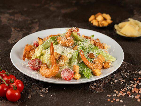 Шоколадница - Салат Цезарь с креветками